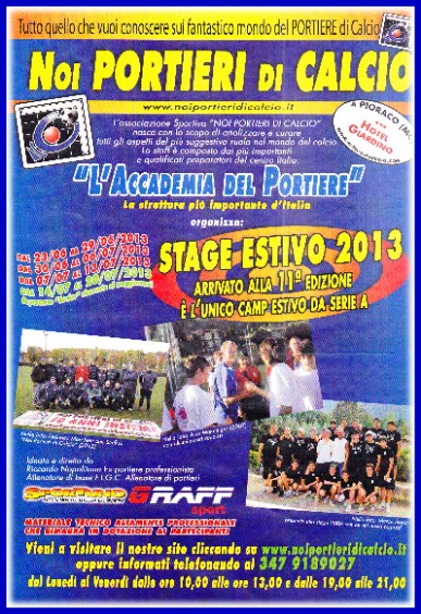 Stage "NOI PORTIERI di CALCIO" 2013